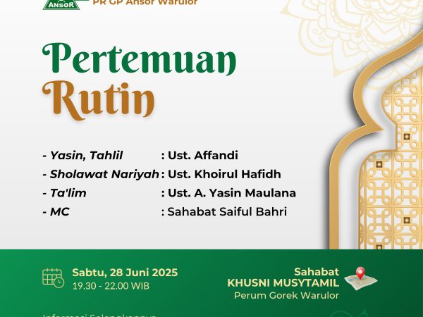 MDS Rijalul Ansor | Rutinan PR GP Ansor Warulor