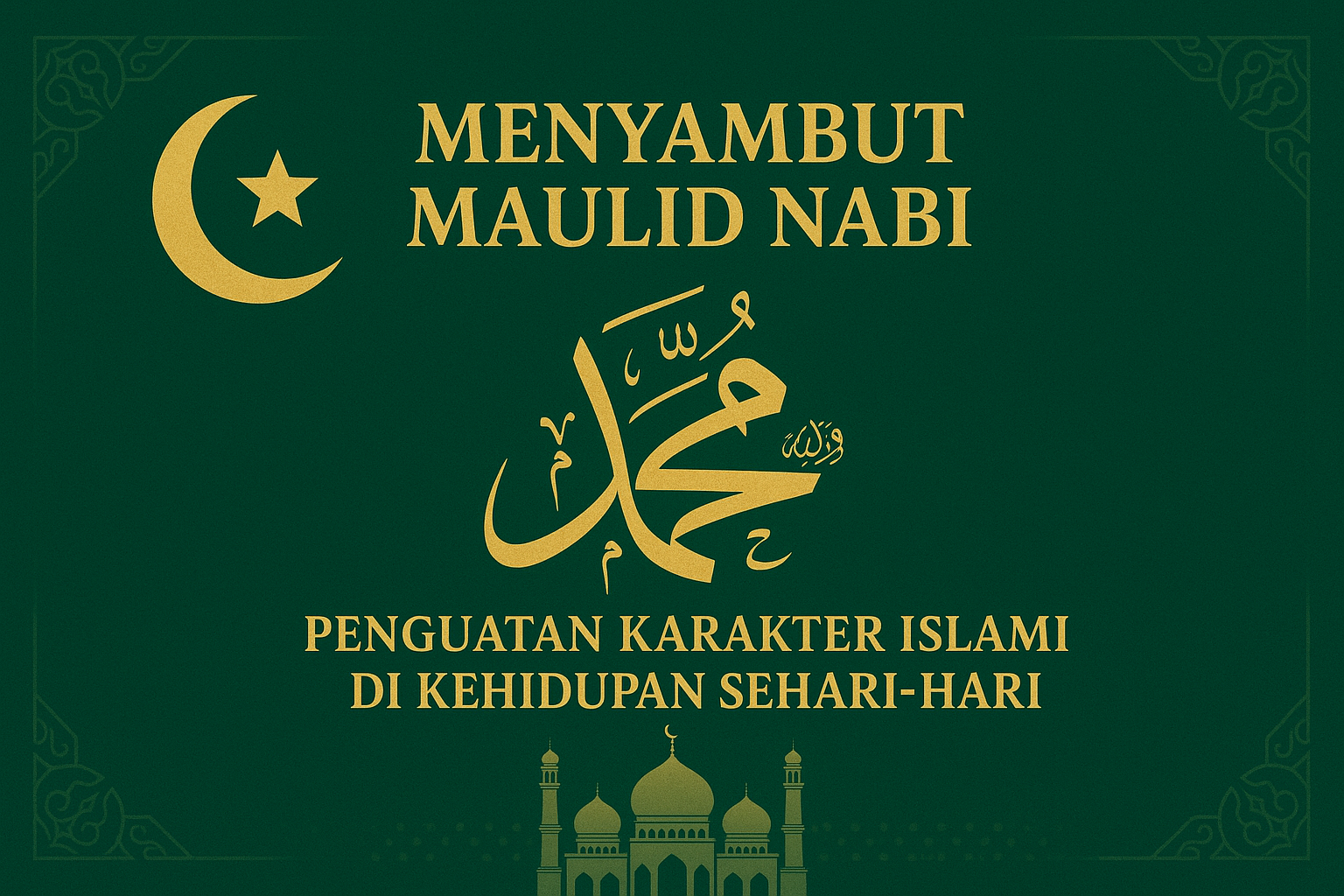 Menyambut Maulid Nabi: Penguatan Karakter Islami di Kehidupan Sehari-hari Menyambut Maulid Nabi: Penguatan Karakter Islami di Kehidupan Sehari-hari