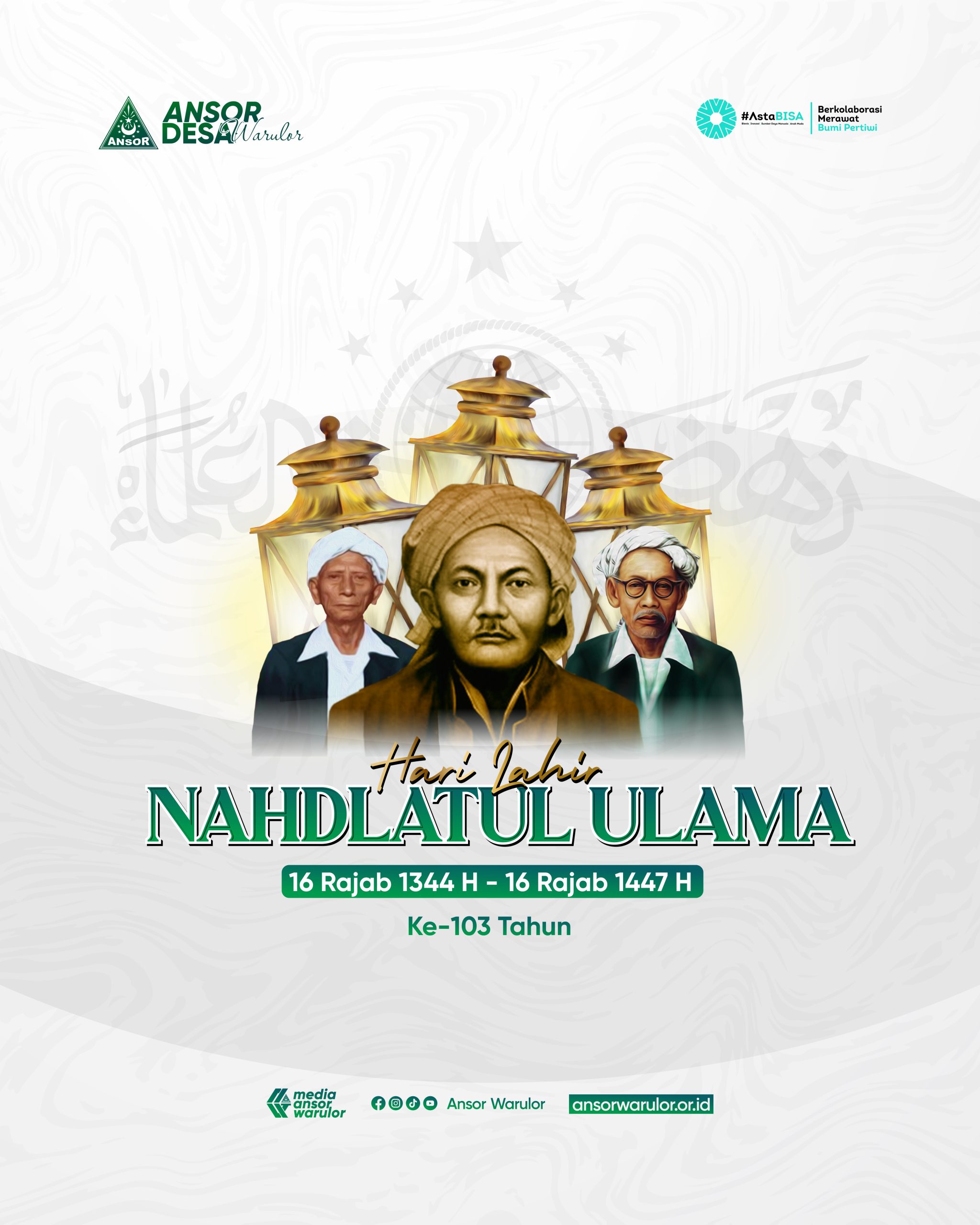 Merawat Jagat, Meneguhkan Khidmah. Refleksi Harlah Nahdlatul Ulama ke-103 Hijriyah